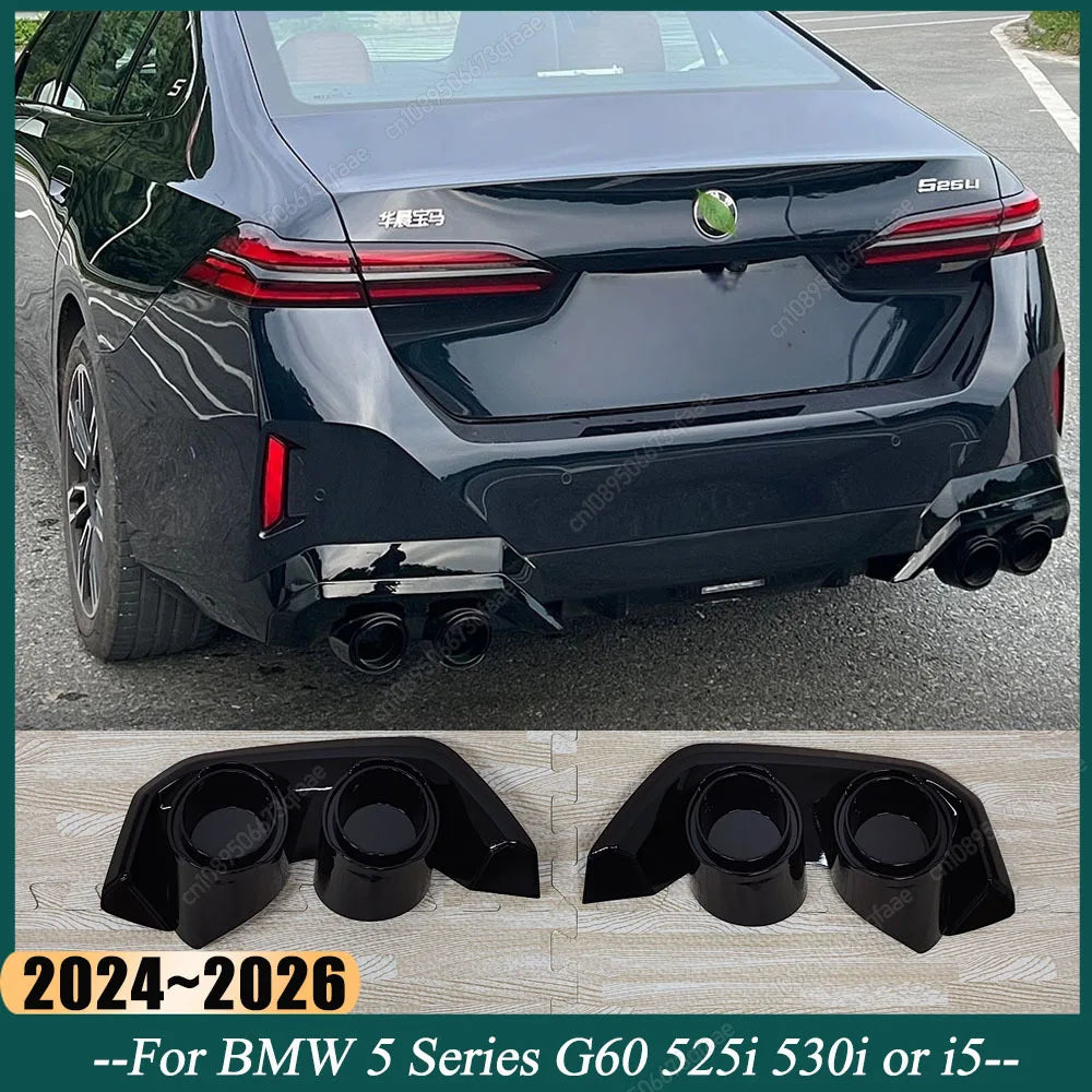 For BMW 5 Series G60 Or 2PCS Sport Exhaust Cover Pipe Trim I5