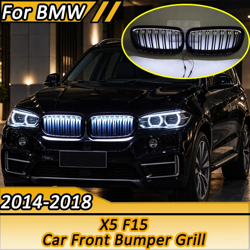 For BMW X5 F15 2014 2015 2016 2017 2018 Front Bumper Grill Mesh