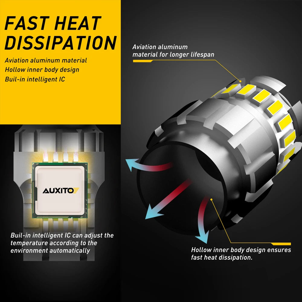 For Lada Opel Auxito 2PCS T20 W21 5W 7443 7440 W21W Bulb