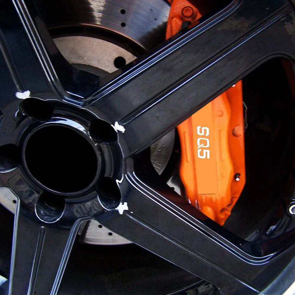 For Audi SQ5 Logo Tire Brake Caliper Sticker Cover Decals Heat
