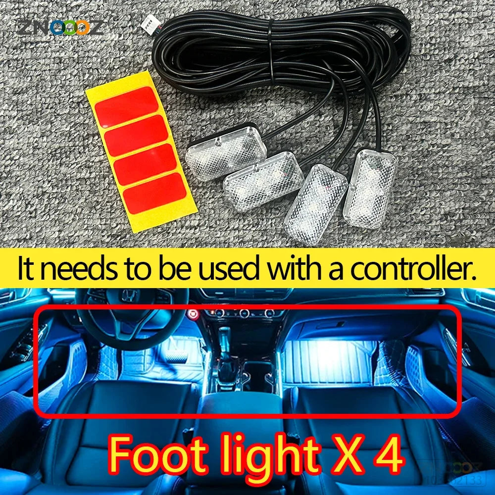 Ambient Door Foot Sole Speaker Main Auxiliary Control Box