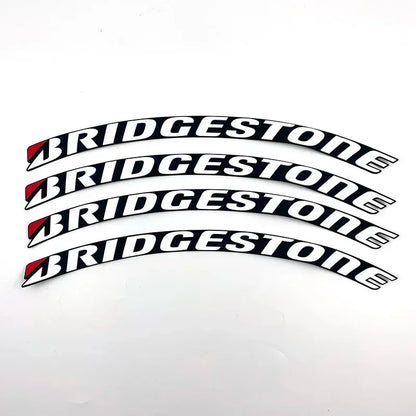 2CM Height Tire Letter Stickers 3D Rubber Waterproof Racing