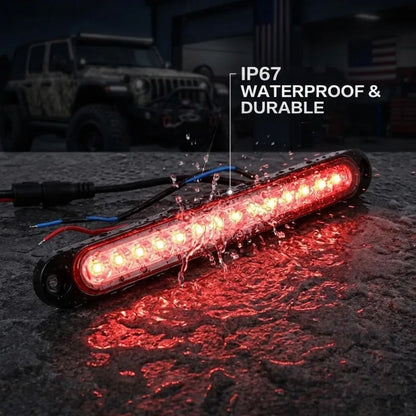 15LED Brake Long Strip Bar Rear Parking Signal Truck