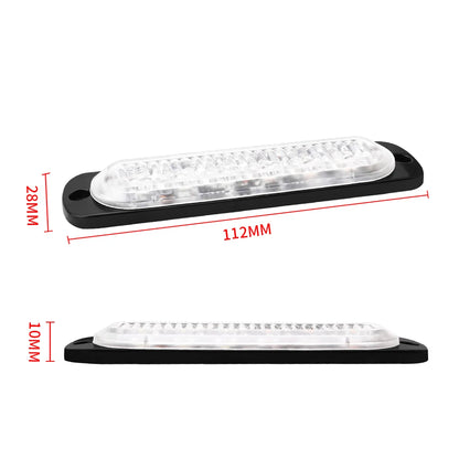 4PCS 6LED Strobe Side Warning Grille Flashing Lightbars Cars