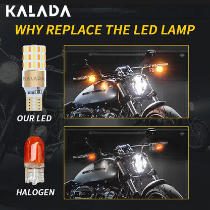 2PCS T15 W16W Motorcycle Turn Signal 3014 54SMD dual-color