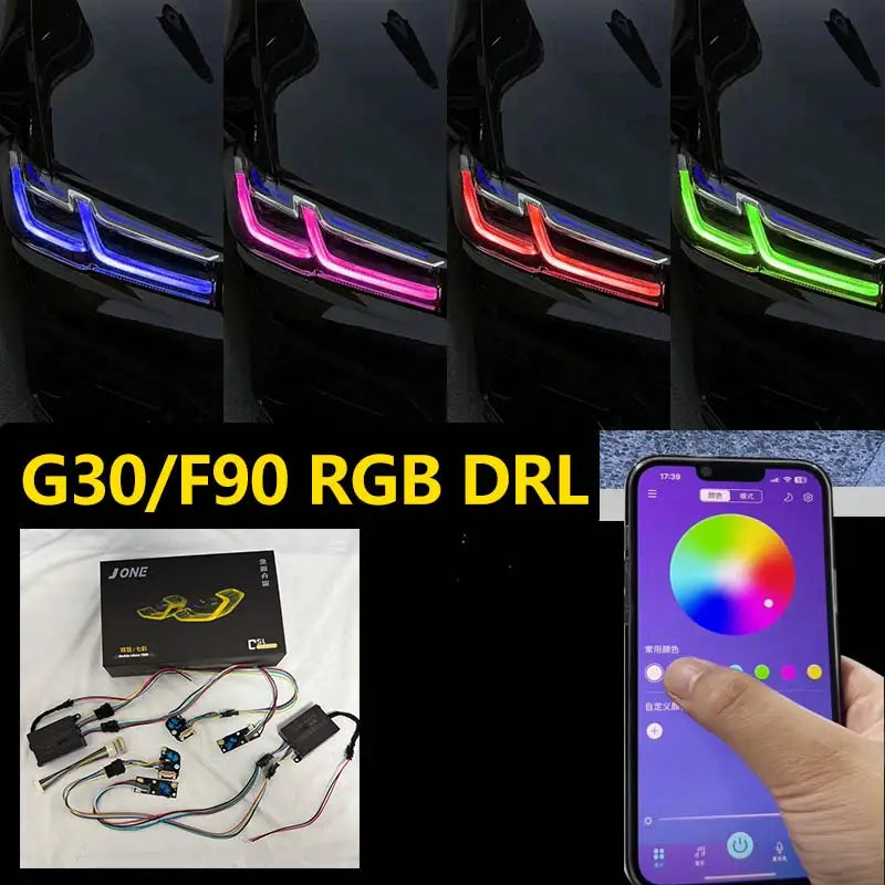 For BMW F90 Lci M5 G30 G31 Lci G32 Series RGB Drl multi-color