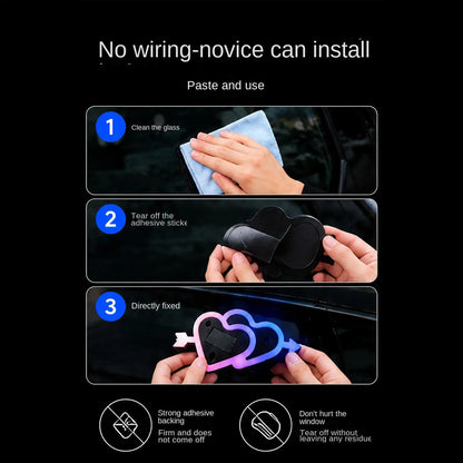 For Rv Sedan Ambient Lighting 7-mode Suction Window Decor Neon