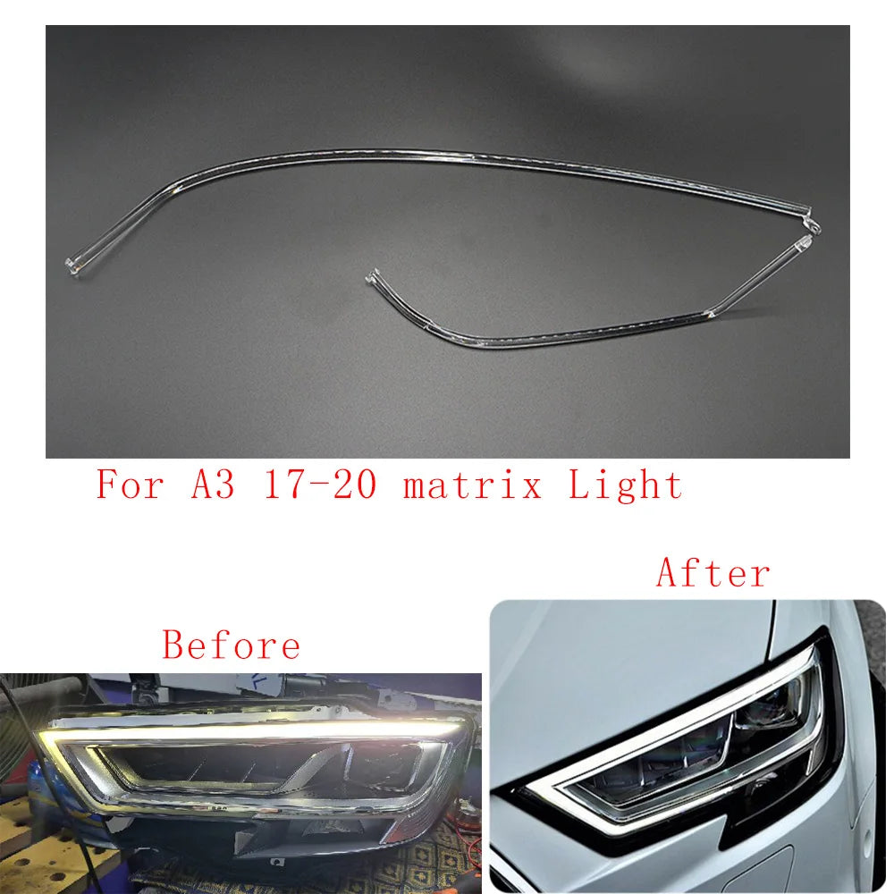 For Audi A3 S3 2017-2020 Matrix Headlight Drl Daytime Running