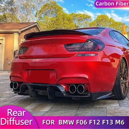 For BMW 6 Series F06 F12 Rear Bumper Diffuser Lip Splitter F13