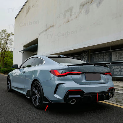 For BMW 4 Series G22 G23 Vten Gloss Black Rear Bumpers Side