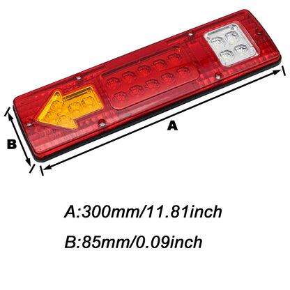 Waterproof Trailer Tail Bar Stop Reserve Running Rear Arrow