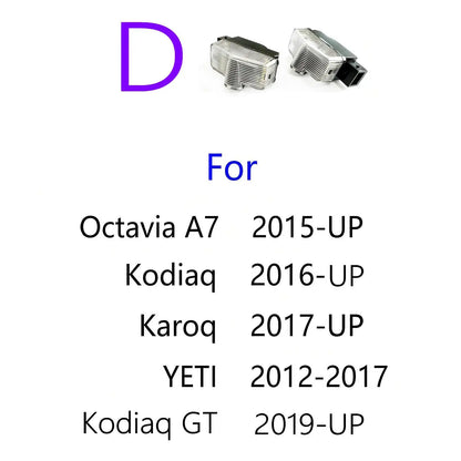 For Skoda Accessories 2004-2024 Octavia A7 2PCS Door Projector