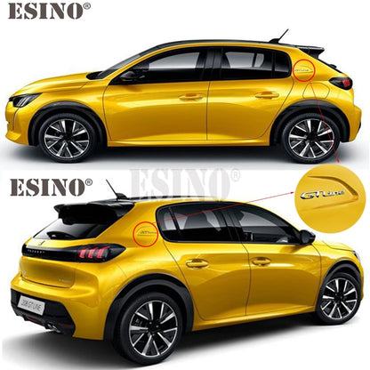 For Peugeot Gt Rcz 308 508 Gt Line 3D Metal Chrome Zinc Alloy