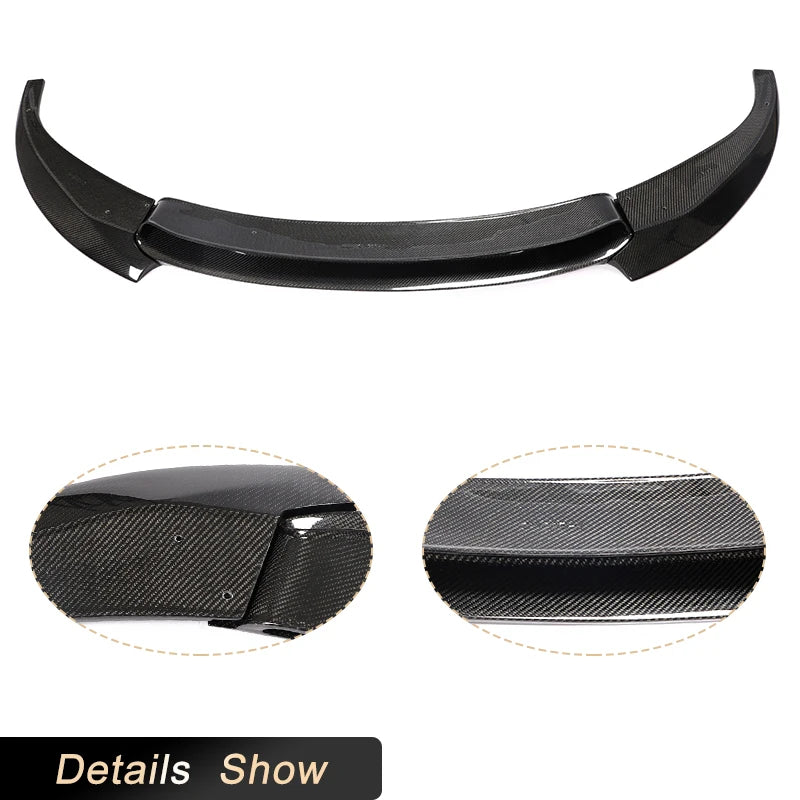 For BMW F06 F12 F13 M6 3PCS Front Bumper Lip Spoiler Base