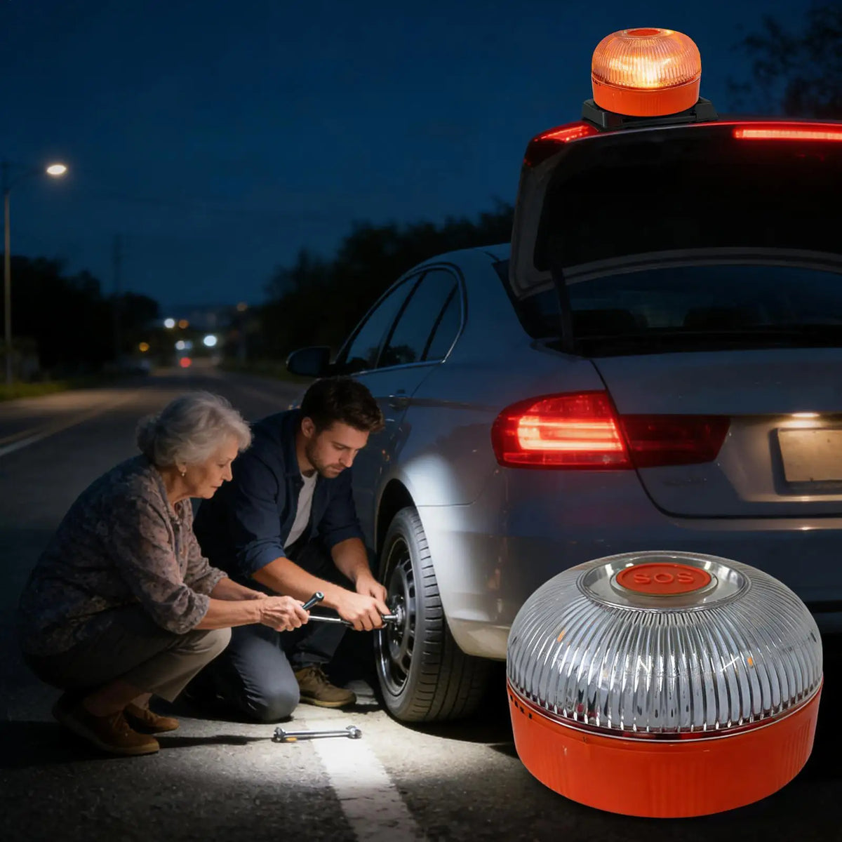Strobe Trucks Weatherproof Magnetic Sos Driving Safety Beacon