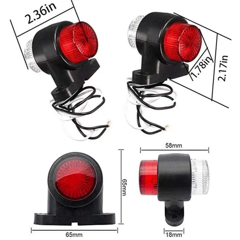 For Volvo Scania Accessories 2PC a10e-truck 24V Side Marker 12V