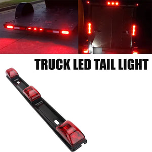 1PC 12V 9LED Side Marker Signal Bar Red Bracket