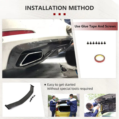 For BMW 5 Series G30 Standard Rear Bumper Diffuser Spoiler Sedan