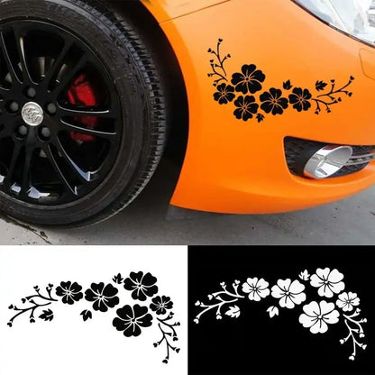 Flower Decal Body Sticker Window Bumper Door Scratch Cover