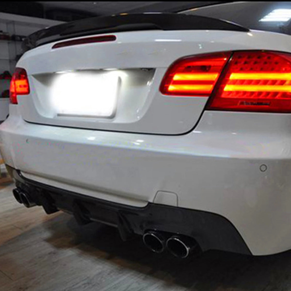 For 2006-2013 BMW 3 Series E92 Rear Bumper Diffuser Lip Carbon