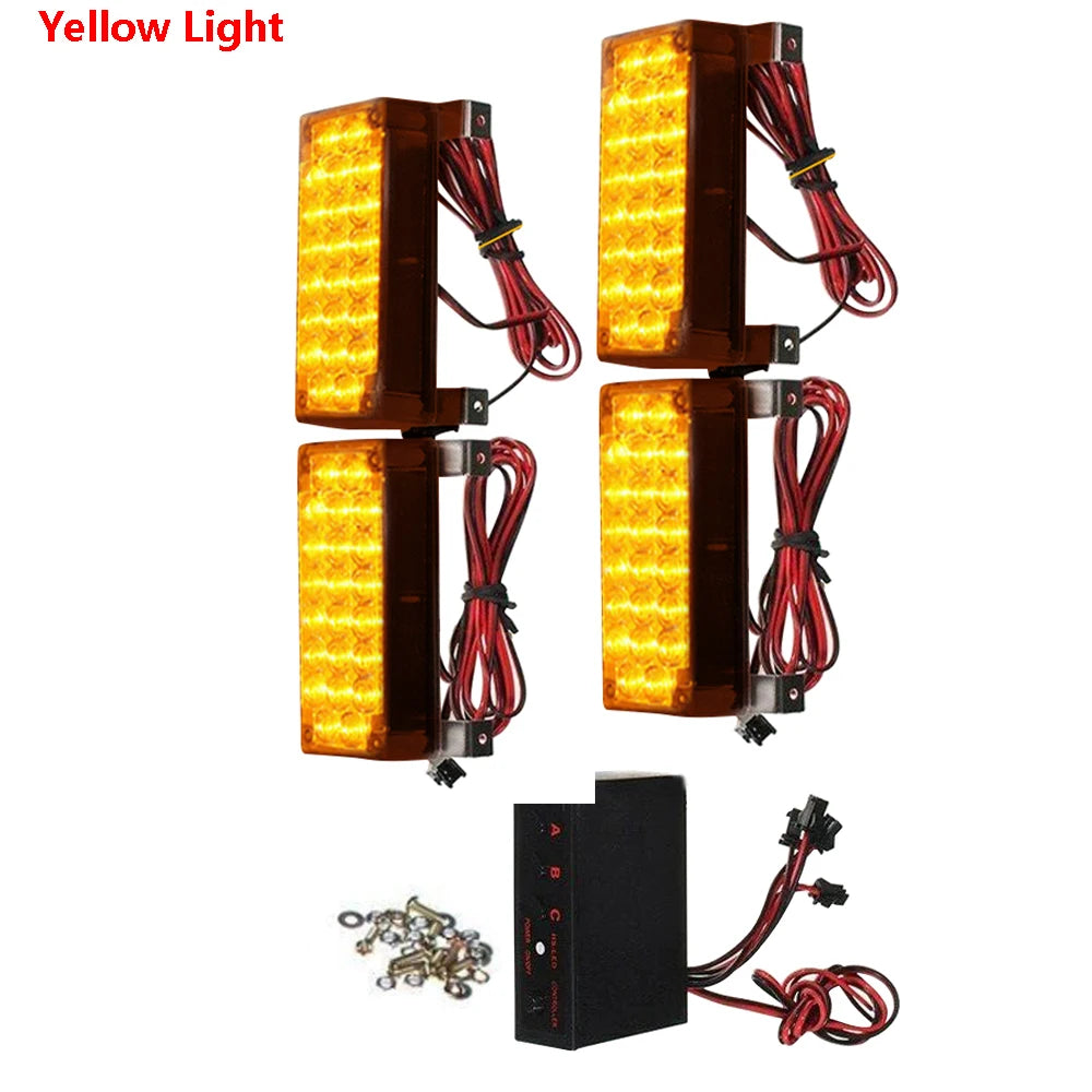 For Various 12V Set 4X22 Strobe Warning Romote Control Suitable