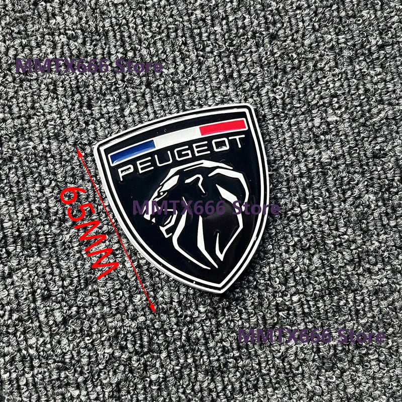 For Peugeot 207 407 408 308 3D Metal Lion Emblem Stickers Side