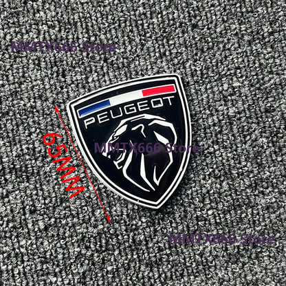 For Peugeot 207 407 408 308 3D Metal Lion Emblem Stickers Side
