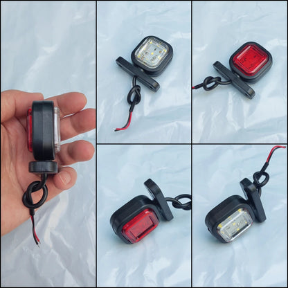 2PCS Trailer Clearance 12V 24V Cargo Truck Side Marker