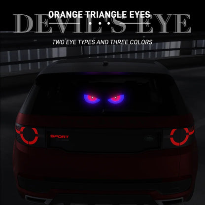 Back Window Expression Devil Eyes Windshield Lamps Truck Warning