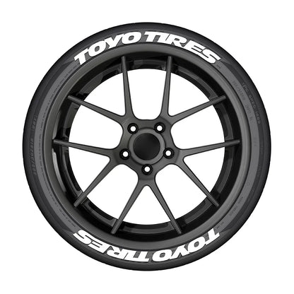 For 4 Wheels Letters Tire Sets Stickers Waterproof 3D Motorcycle