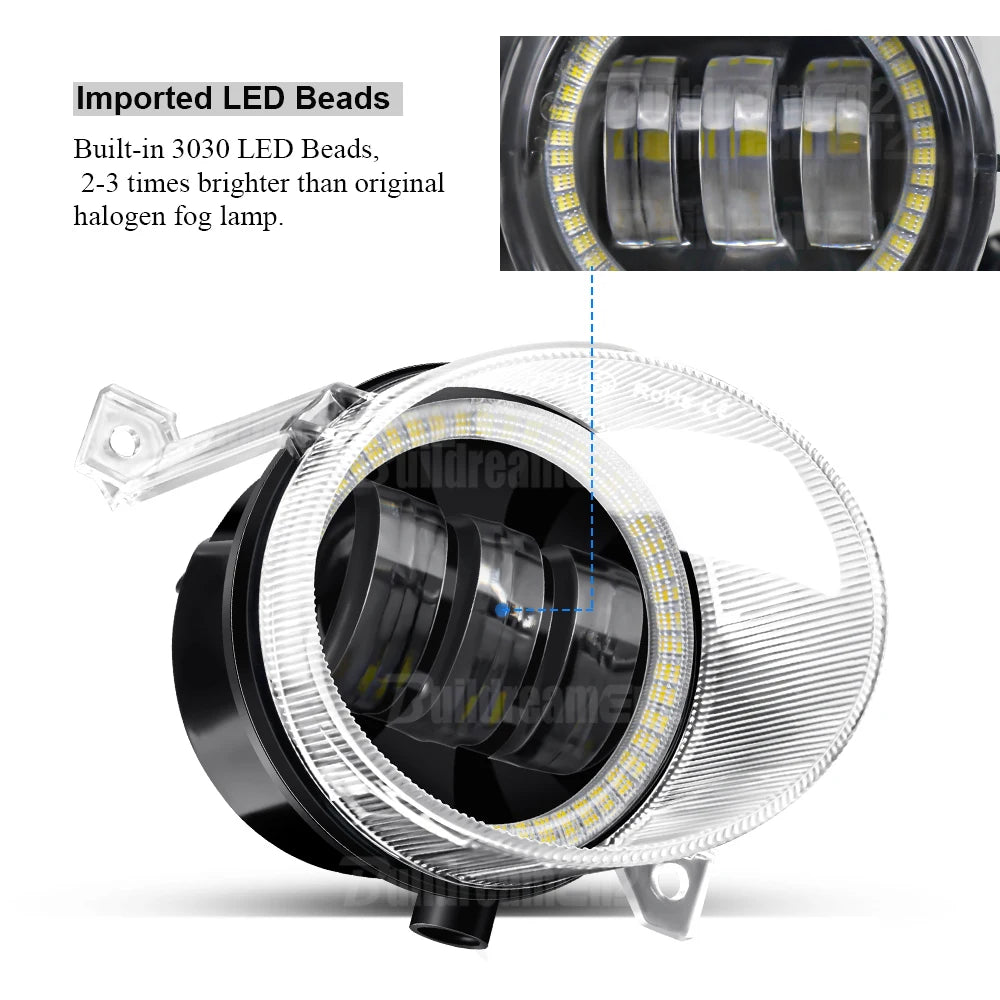 For Volkswagen VW Amarok 2010 2011 X 30W Fog Truck Angel Eye