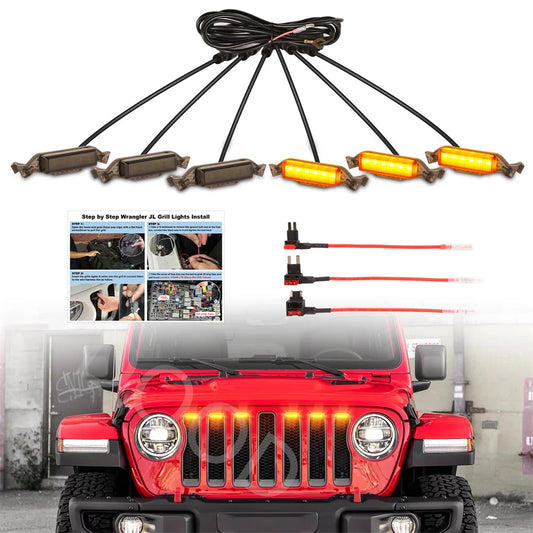 For Jeep Wrangler Jl Jlu 2018-2023 Grille Fit Grills