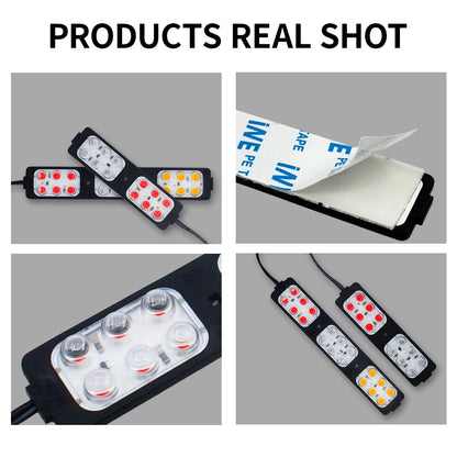 10PCS Truck Side Flashing Warning Emergency Indicator Van