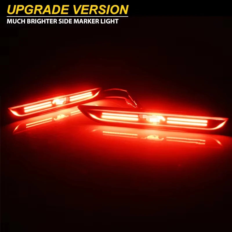 For Ford Mustang 2015 2016 2017 2PCS Rear Red Sidemarker Lamps
