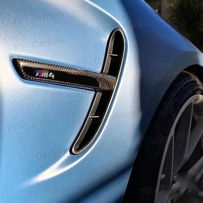 For BMW M3 M4 F80 F82 Dry Carbon Fiber Exterior Bodykit Side