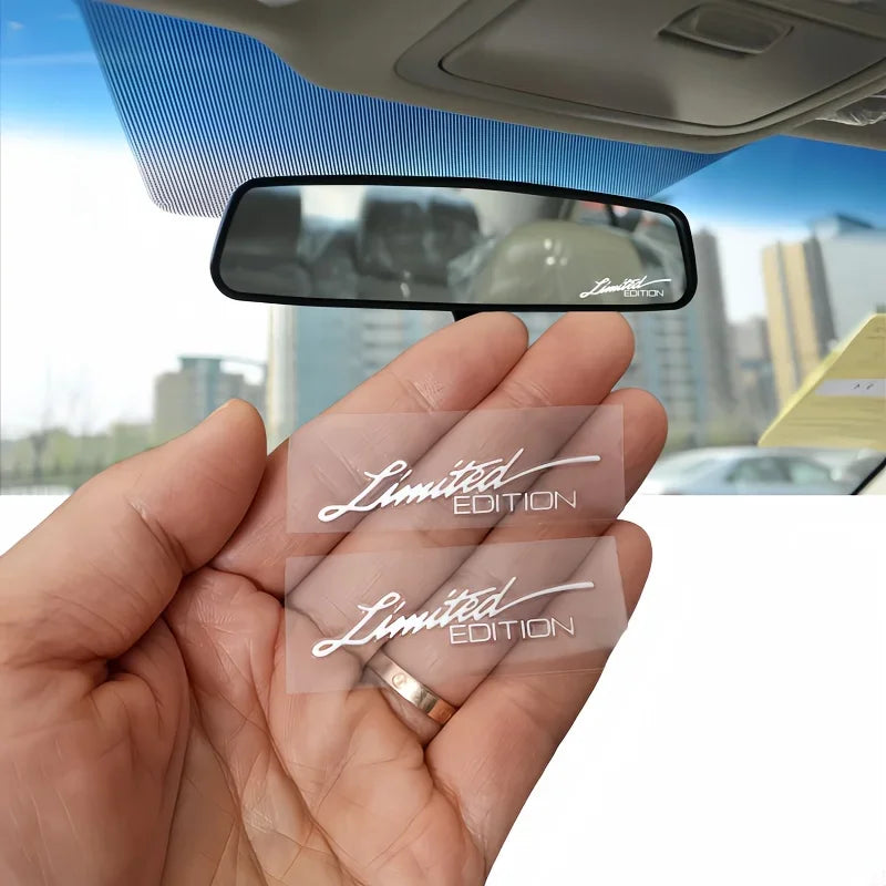2PCS Limited Edition Handwritten Vinyl Sticker Waterproof