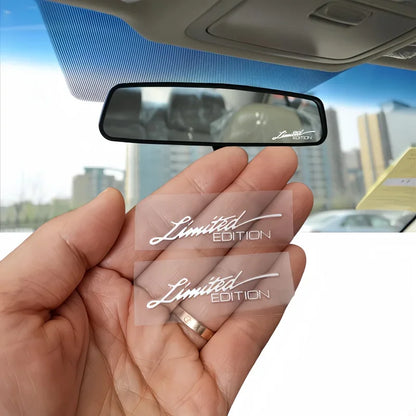 2PCS Limited Edition Handwritten Vinyl Sticker Waterproof