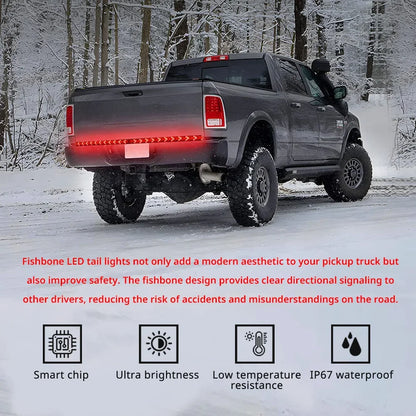 Fishbone Pickup Tailgate Bar 48 Inch Sequential Turn Signal