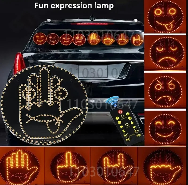 Creative Fun Three Models Gesture Interior Rear Windshield Hand