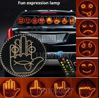 Creative Fun Three Models Gesture Interior Rear Windshield Hand