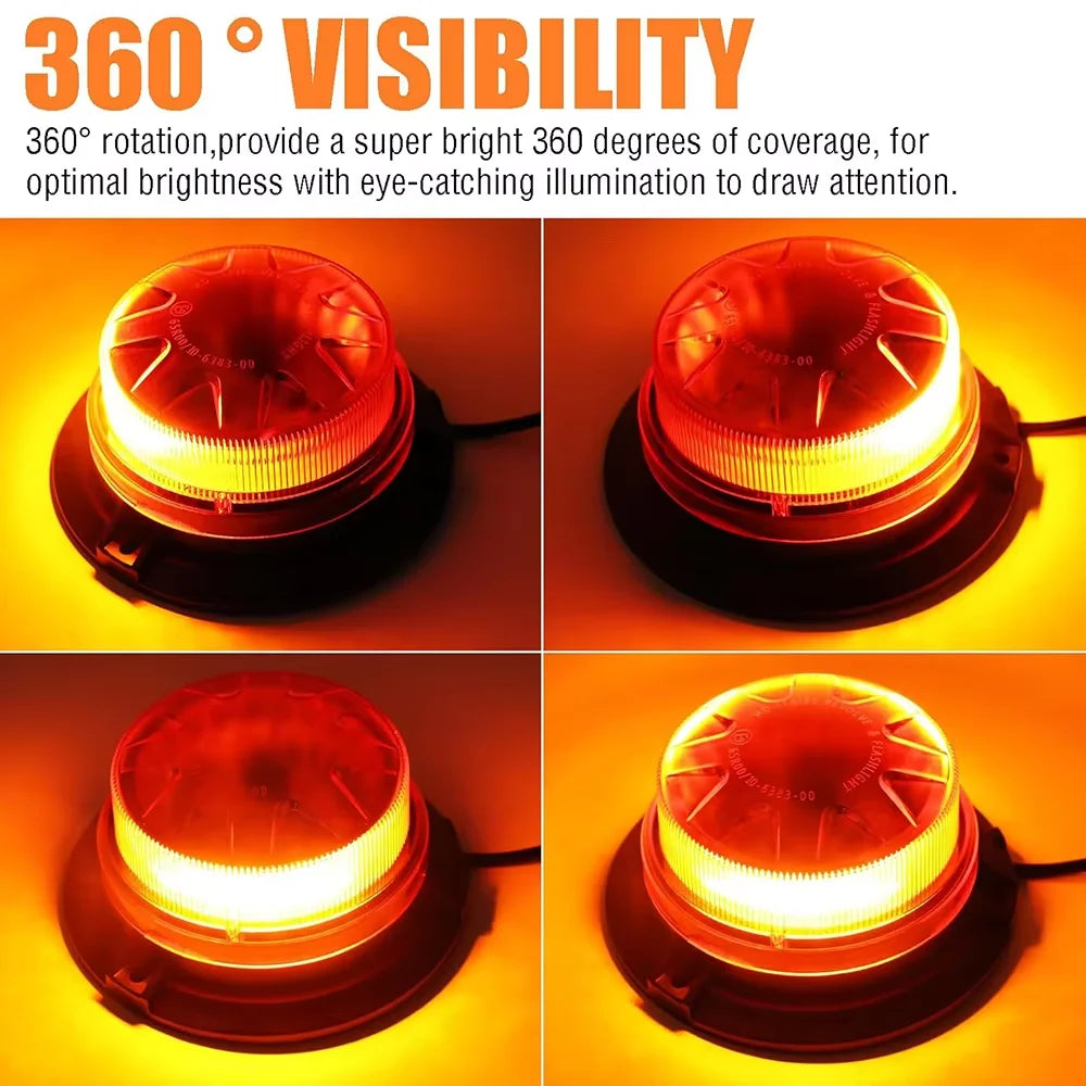 Magnetic Emergency Strobe Roof Flashing Warning Signal 12v-24v