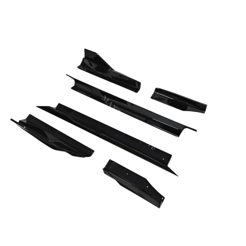 For BMW M2 G87 2023 2024 Gloss Black ABS 6PCS Side Skirts