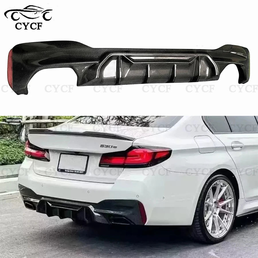 For BMW 5 Series M5 F90 G30 G38 Carbon Fiber Rear Bumper Lip
