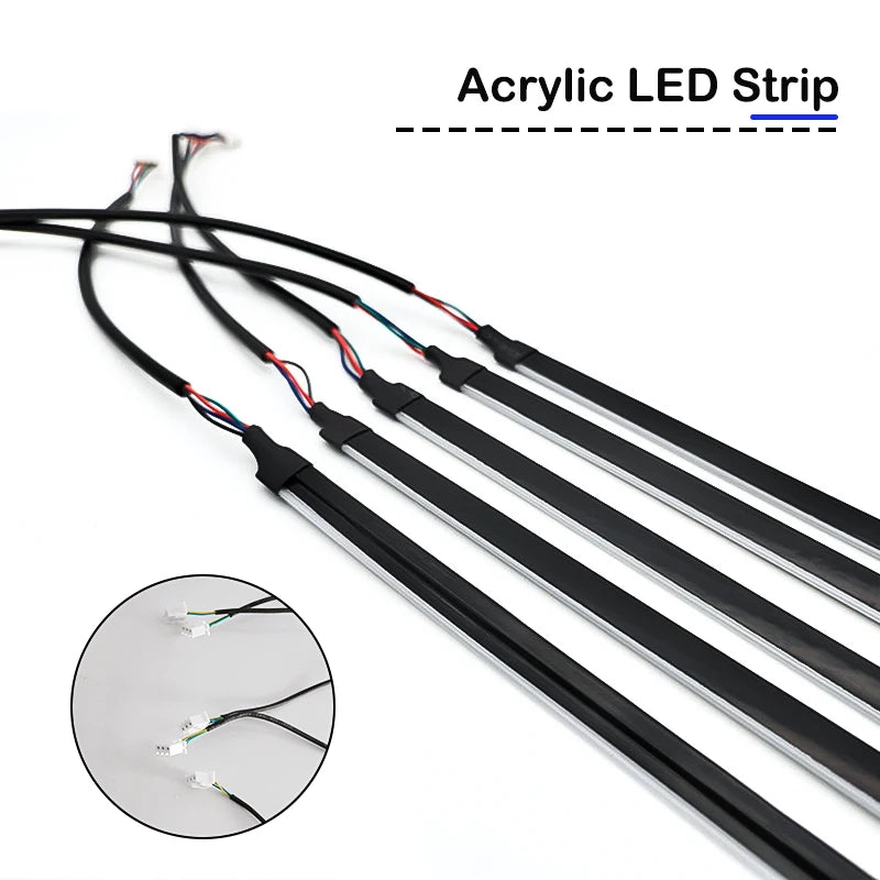 Full Color Streamer Ambient RGB Interior Hidden Acrylic Strip