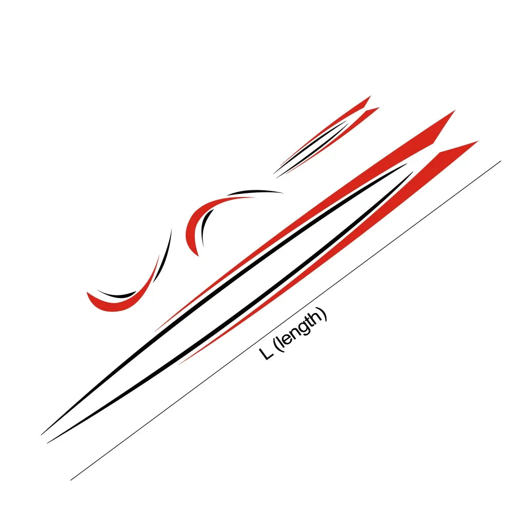 For Camper Body Side Stickers Graphics Stripes Decal Van Rv