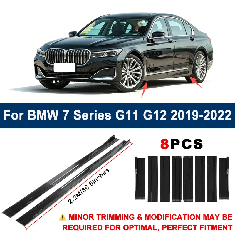 For BMW 7 Series G11 G12 Aerodynamic 2.2m Sectional Side Skirt