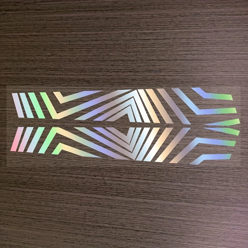 2D Flat Sticker Bicycle Motorcycle Glossy Surface Colorful Design