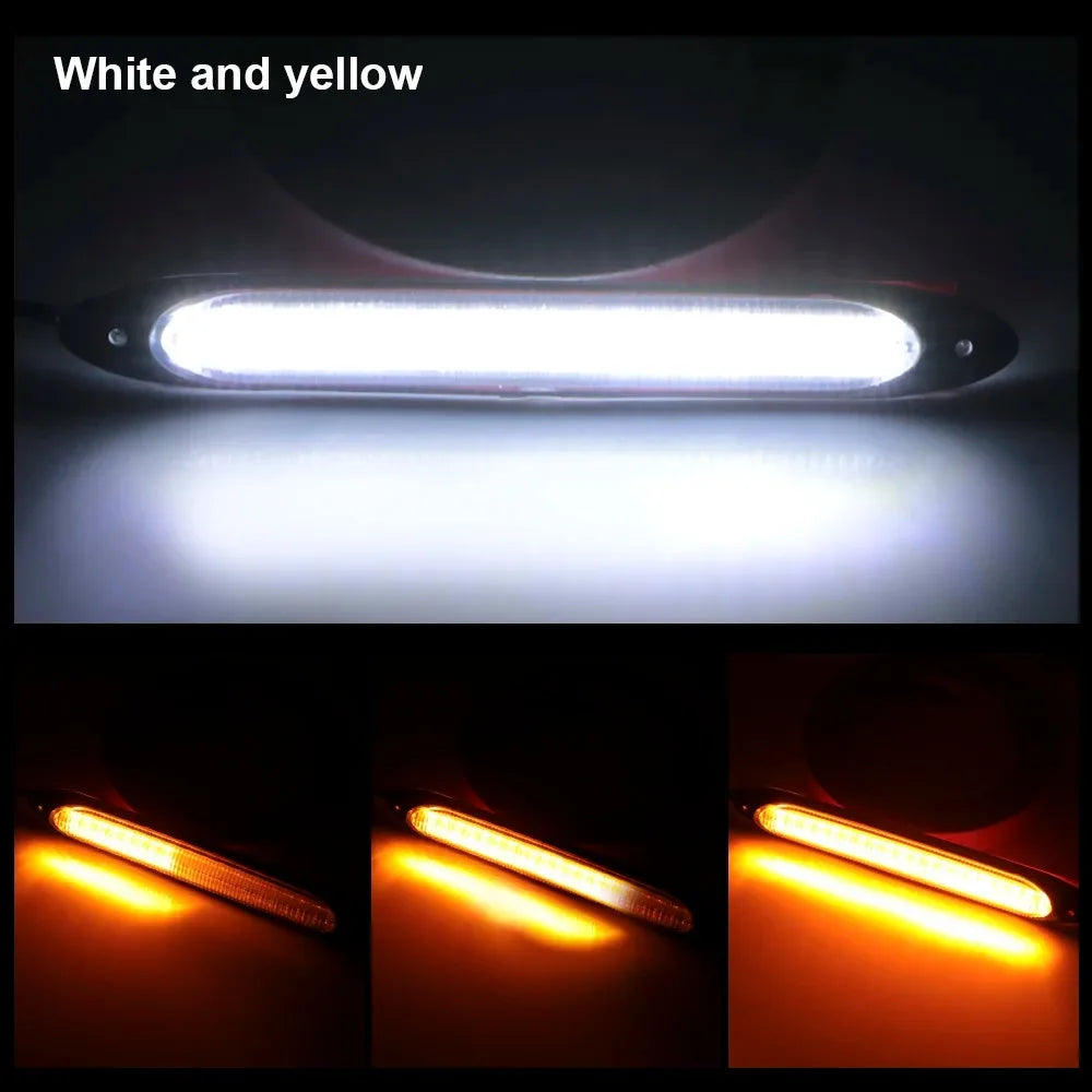 RGB Drl Driving Turn Signal Daytime Running Headlight Fog