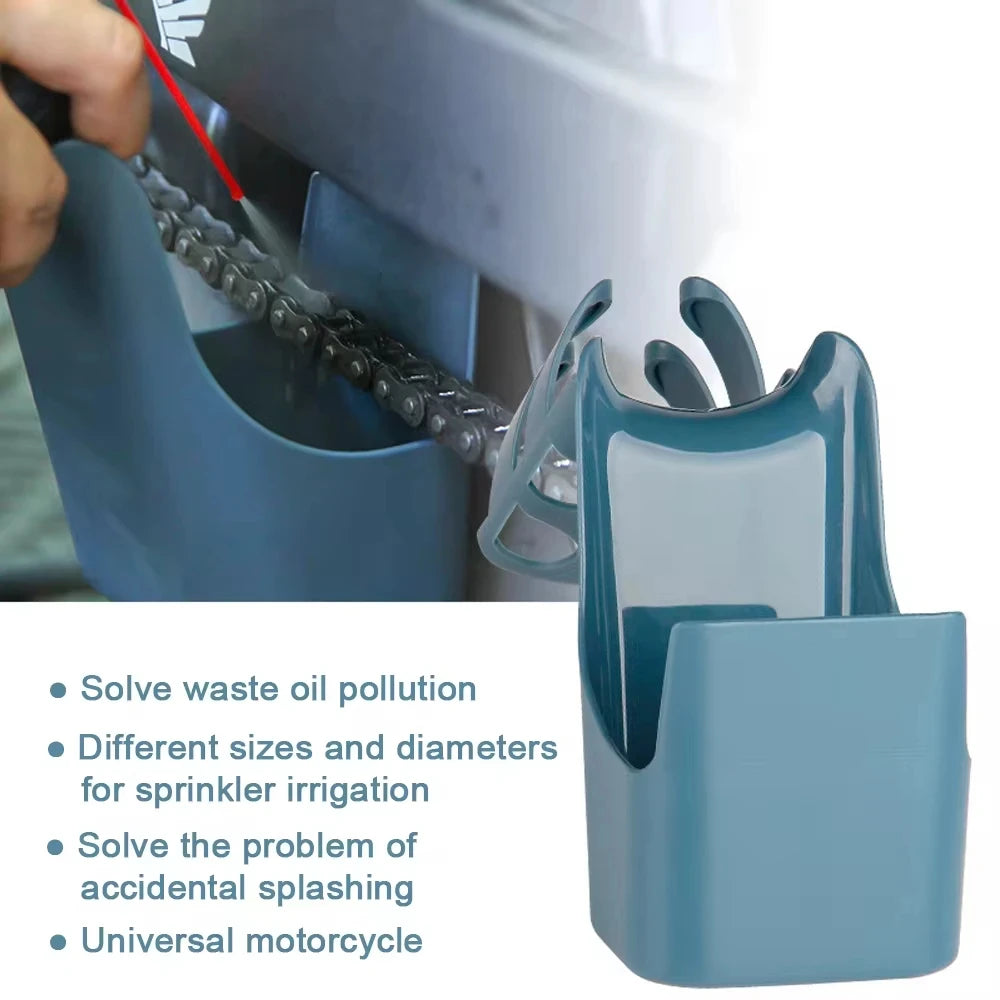 Motorcycle Bike Chain Oil Storage Tool Box Cleaning splash-proof
