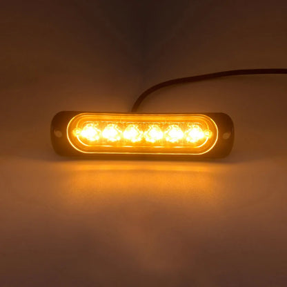 4P Truck Signal 12v-24v Strobe Grille Flashing Bar Side